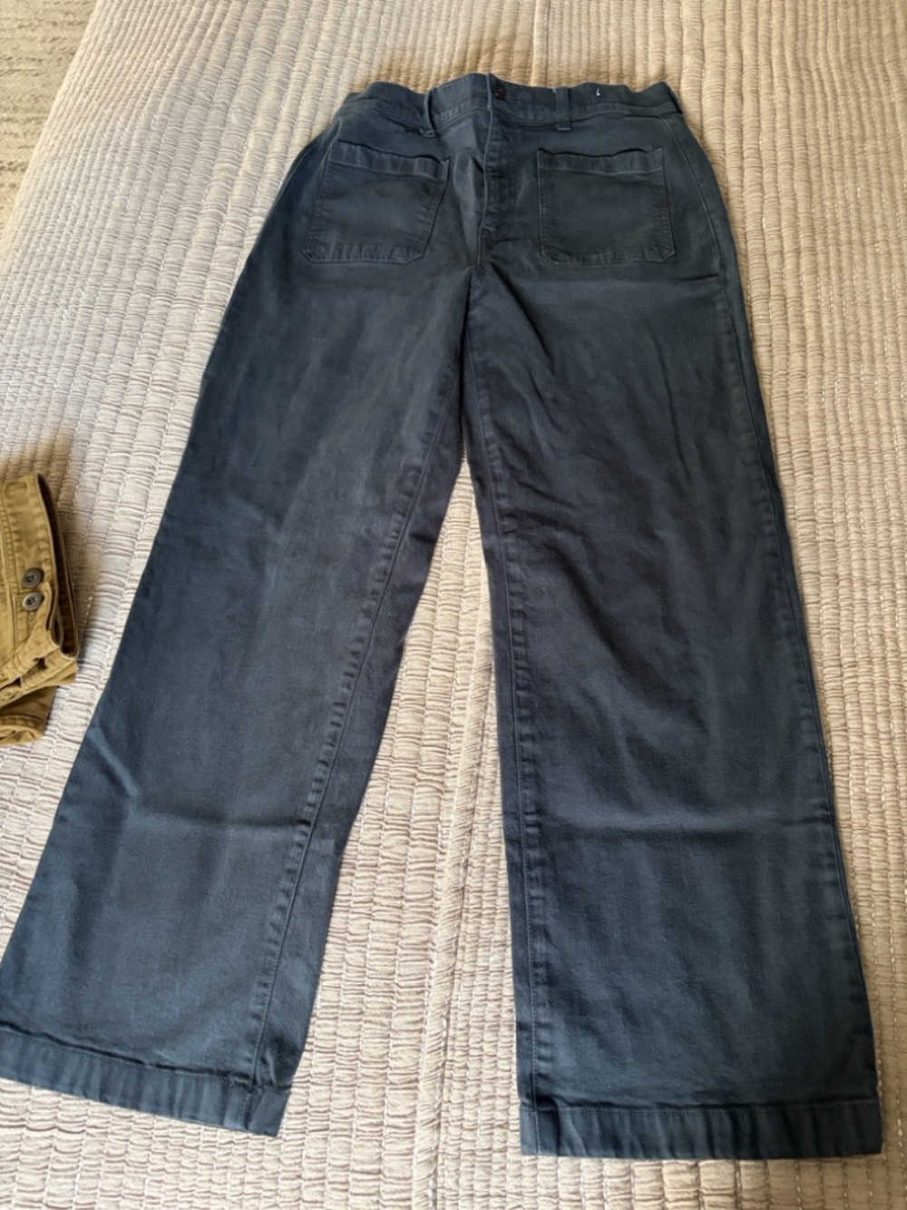 Madewell Emmet Wide-Leg Pants in Navy